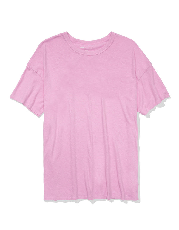 Camiseta AE oversized de cuello redondo True Tee - Morado