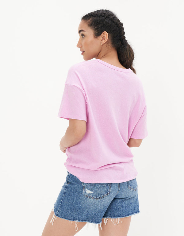 Camiseta AE oversized de cuello redondo True Tee - Morado