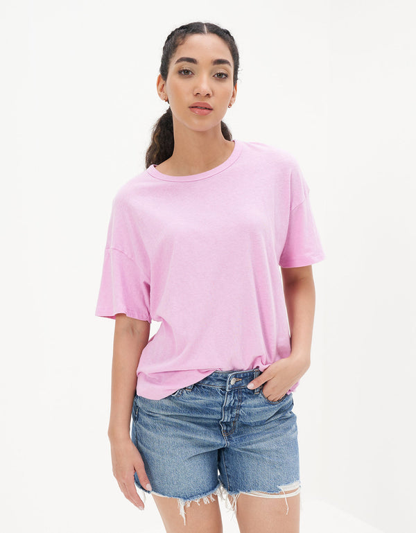 Camiseta AE oversized de cuello redondo True Tee - Morado