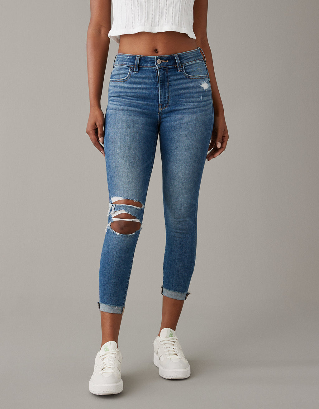 Jegging AE Ne(x)t Level con rotos de tiro alto crop - Generico 2433_4341_826_of