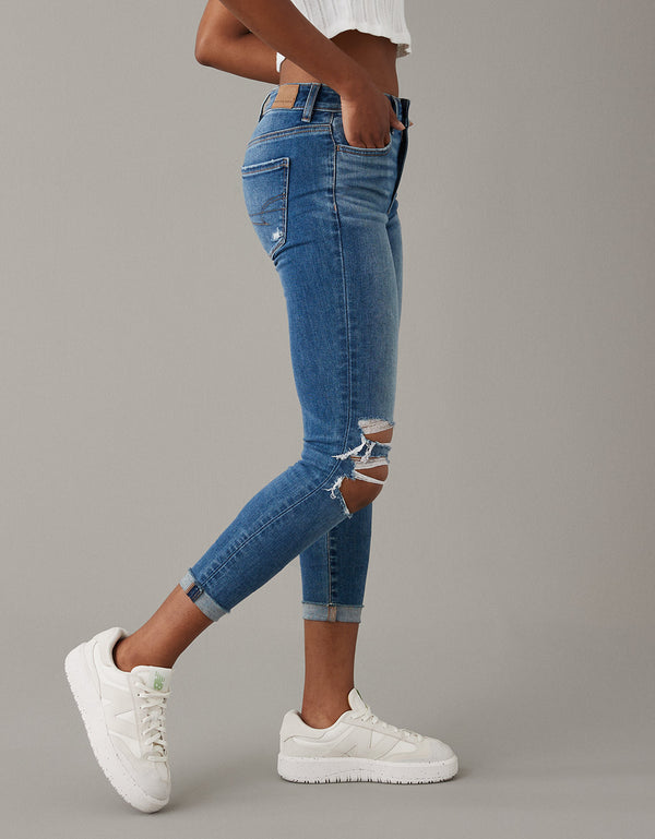 Jegging AE Ne(x)t Level con rotos de tiro alto crop - Generico