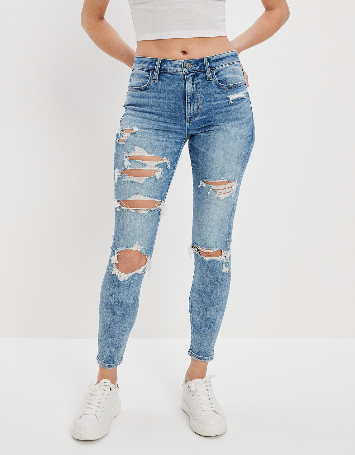 Jegging AE Ne(x)t Level con rotos de tiro alto crop - Generico 2433_4342_508_of