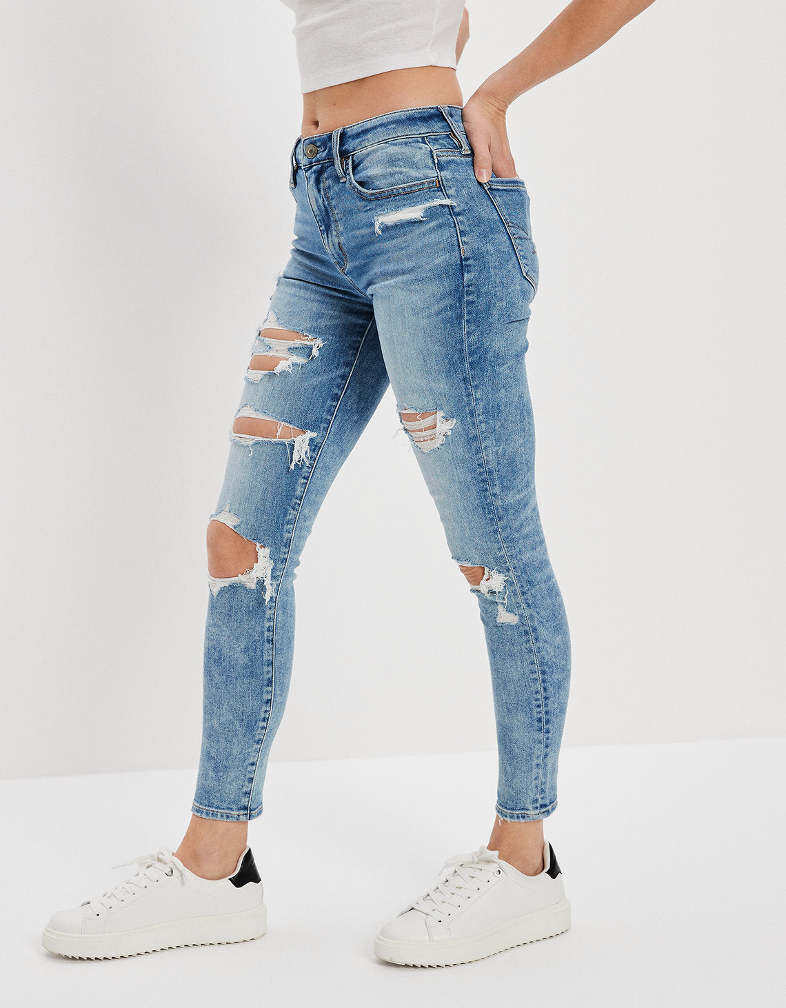 Jegging AE Ne(x)t Level con rotos de tiro alto crop - Generico 2433_4342_508_os