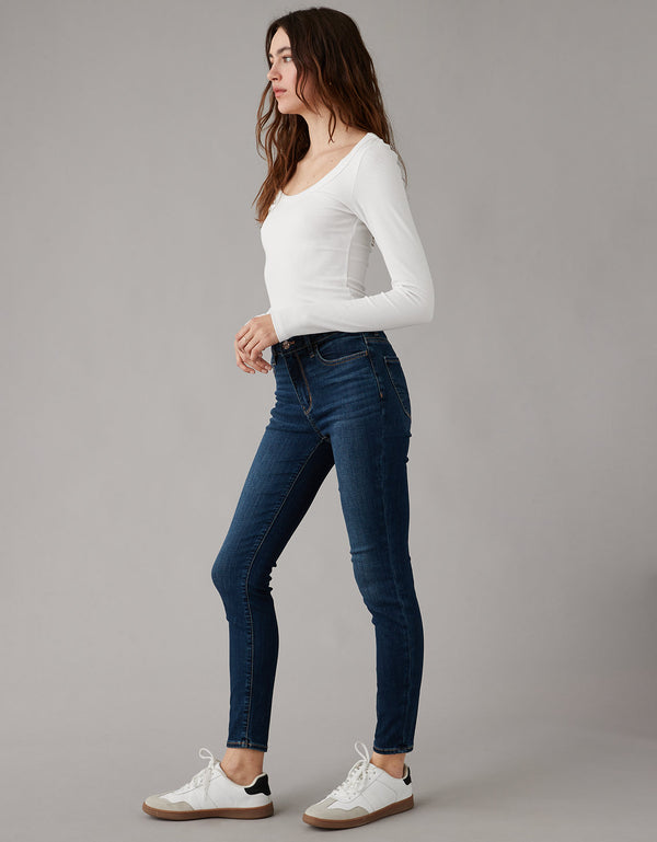 Jegging tobillero en denim Ae de tiro alto - Generico