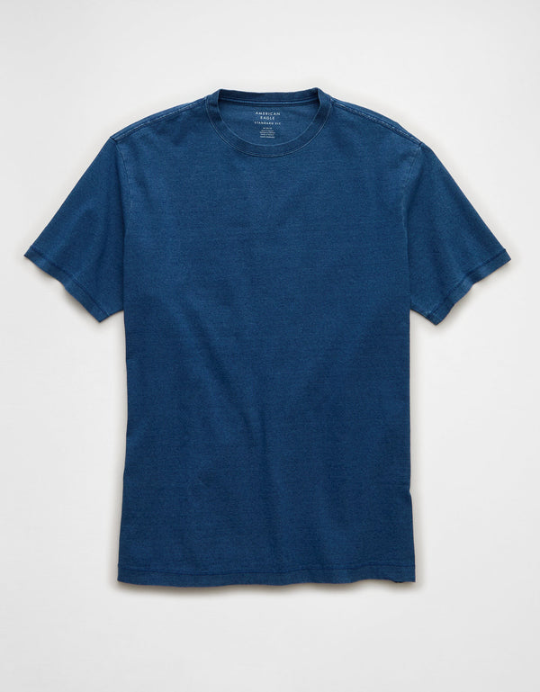 Camiseta índigo de ajuste estándar Ae - Azul