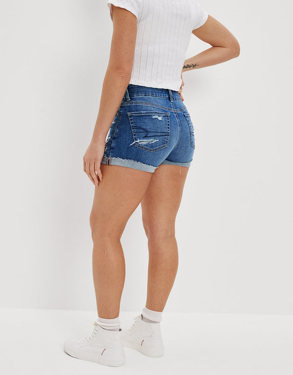 Short Midi en Denim Ae Ne(x)t Level Curvy - Azul