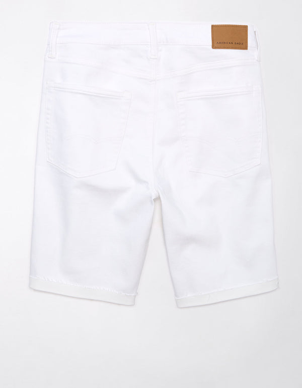 Short Denim con Stretch Hombre AE - Blanco