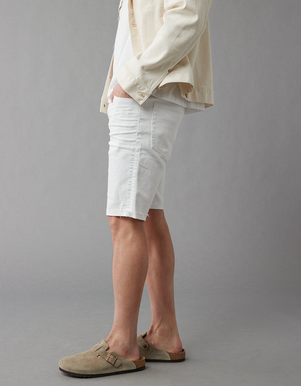 Short Denim con Stretch Hombre AE - Blanco