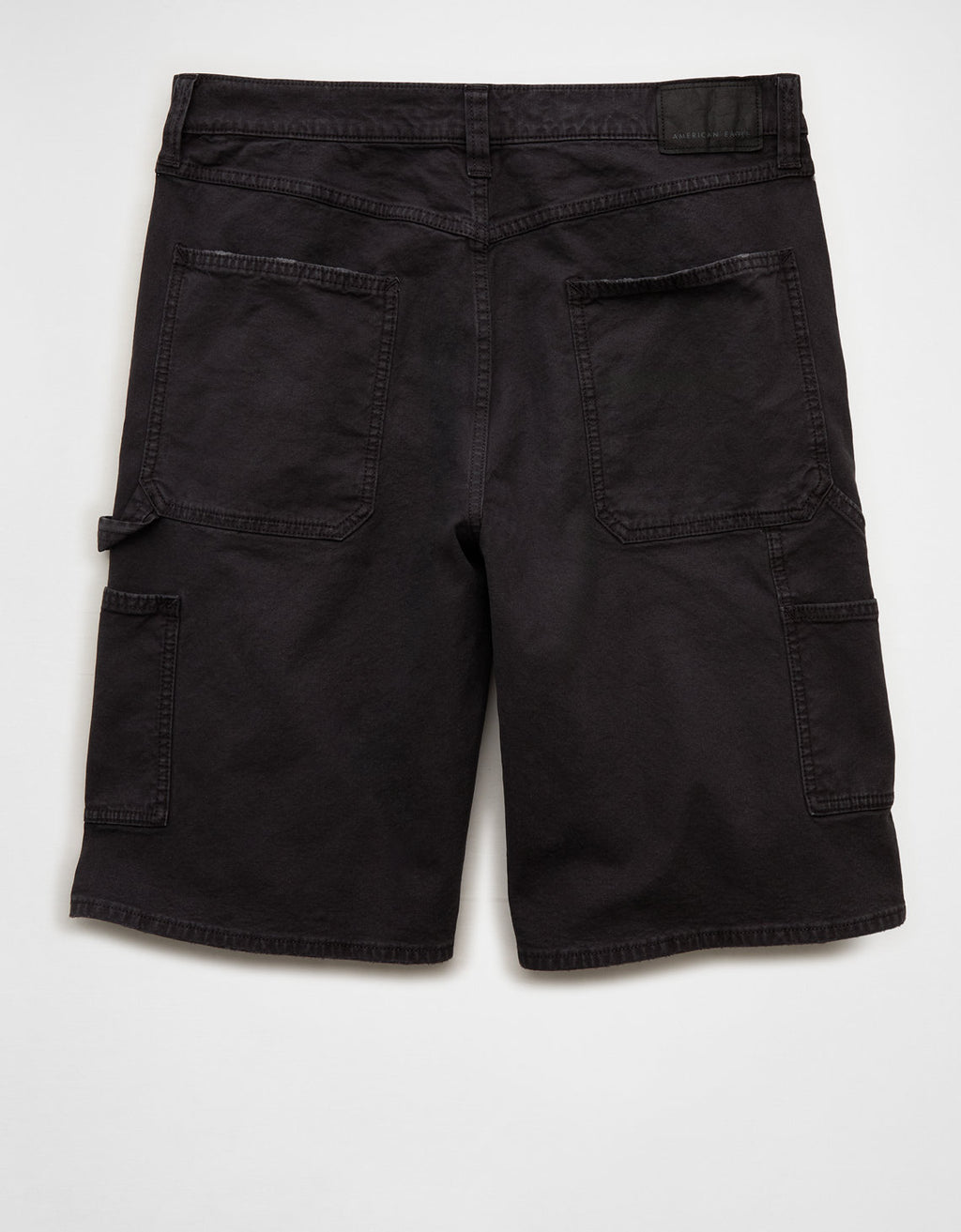 Shorts de mezclilla anchos estilo carpintero. - Negro 3131_8281_001_b