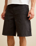 Shorts de mezclilla anchos estilo carpintero. - Negro 3131_8281_001_os