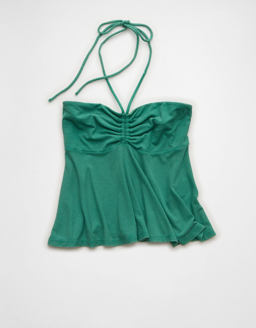 Top Babydoll Ajustado con Halter Suave y Sexy - Verde 3171_6613_299_f