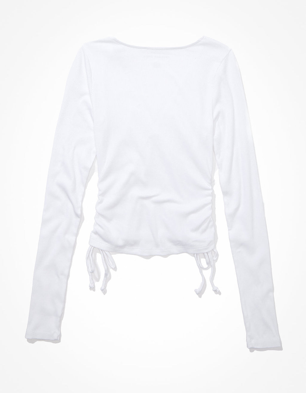 Camiseta AE de manga larga cropped. - Blanco 3375_8394_100_b