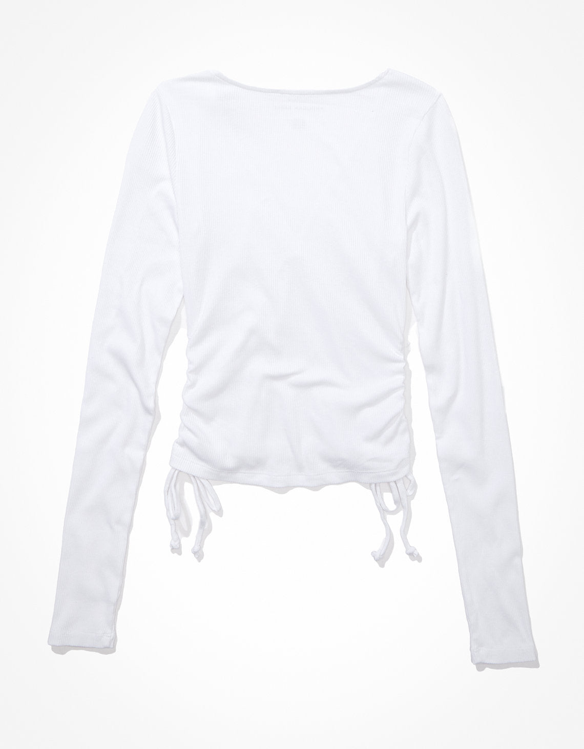 Camiseta AE de manga larga cropped. - Blanco 3375_8394_100_b