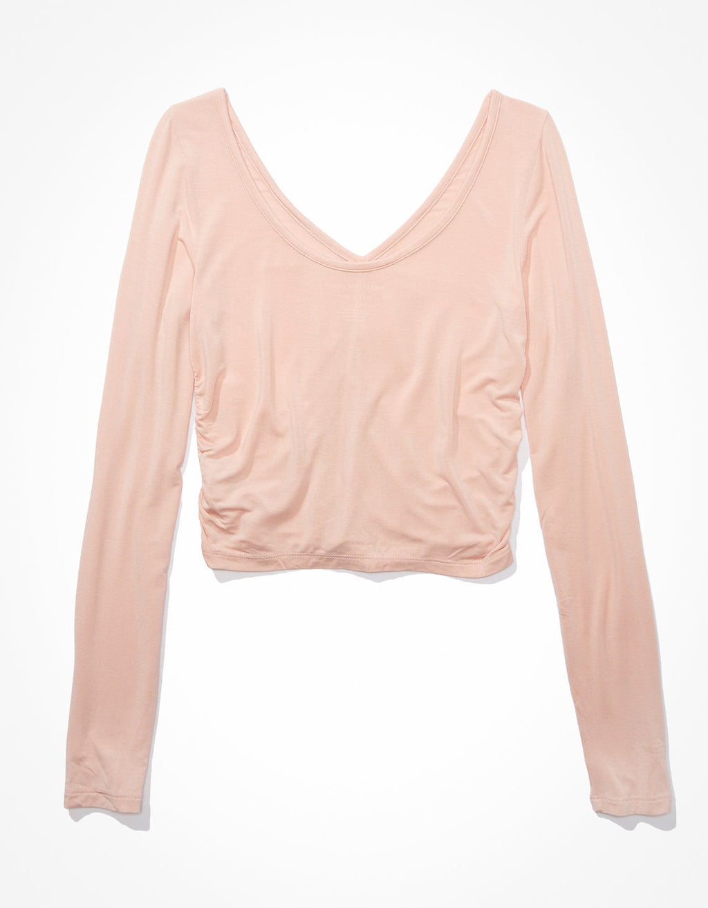 Camiseta AE acanalada de manga larga Soft & Sexy - Rosa 3375_8447_610_b