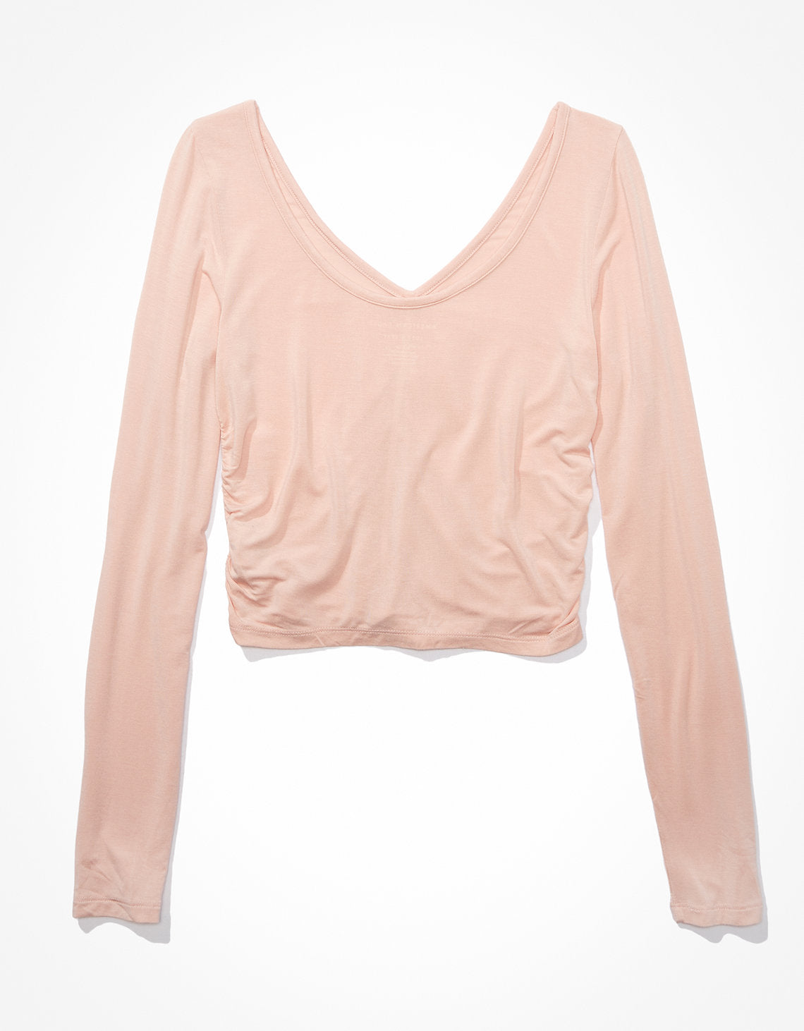 Camiseta AE acanalada de manga larga Soft & Sexy - Rosa 3375_8447_610_b