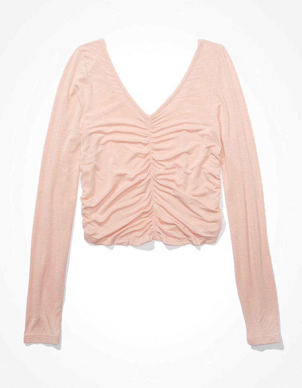 Camiseta AE acanalada de manga larga Soft & Sexy - Rosa 3375_8447_610_f