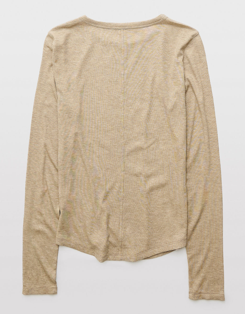 Camiseta de Manga Larga Tipo Henley Ae - Café 3376_1352_026_b