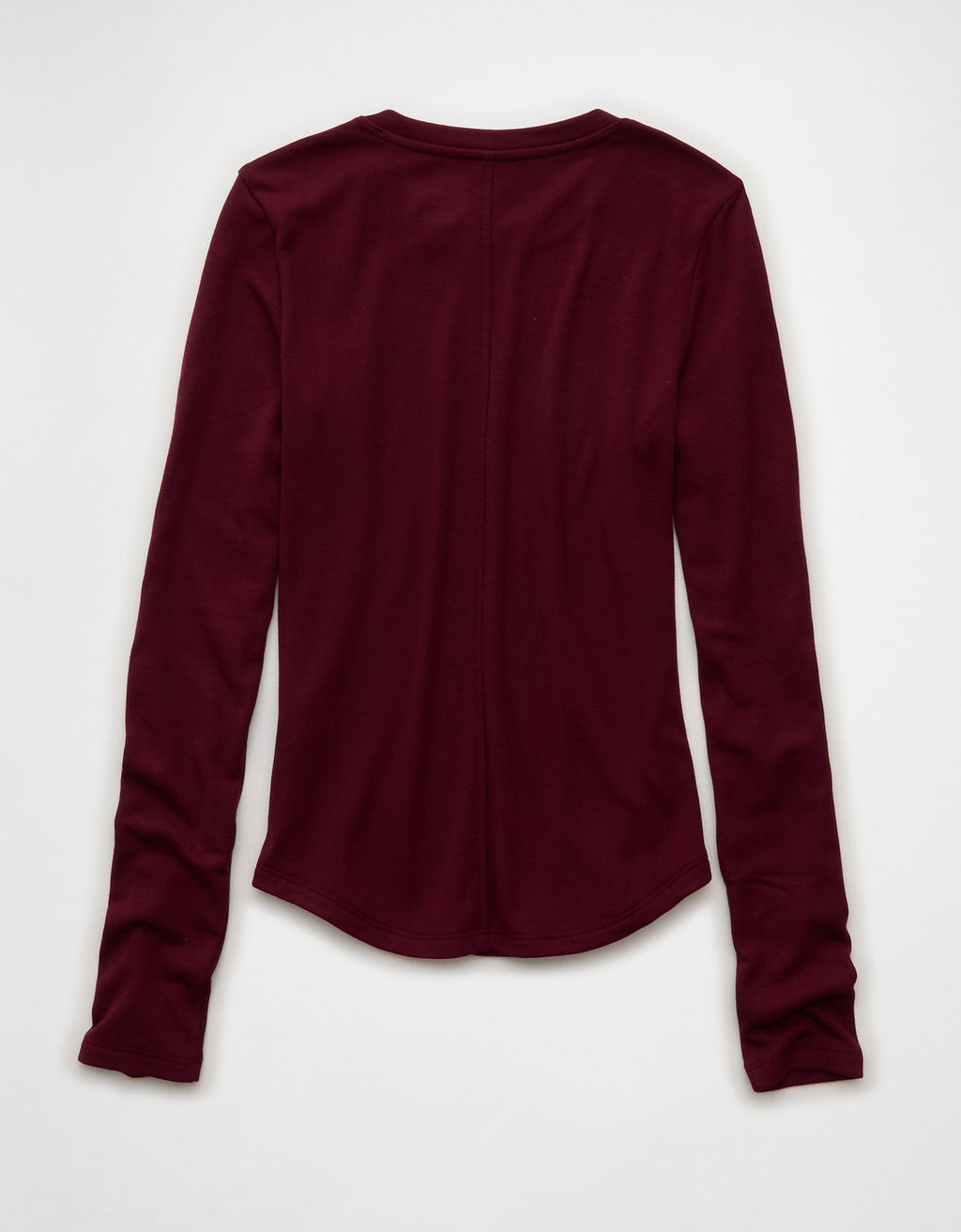 Camiseta de Manga Larga Tipo Henley Ae - Rojo 3376_1390_193_b