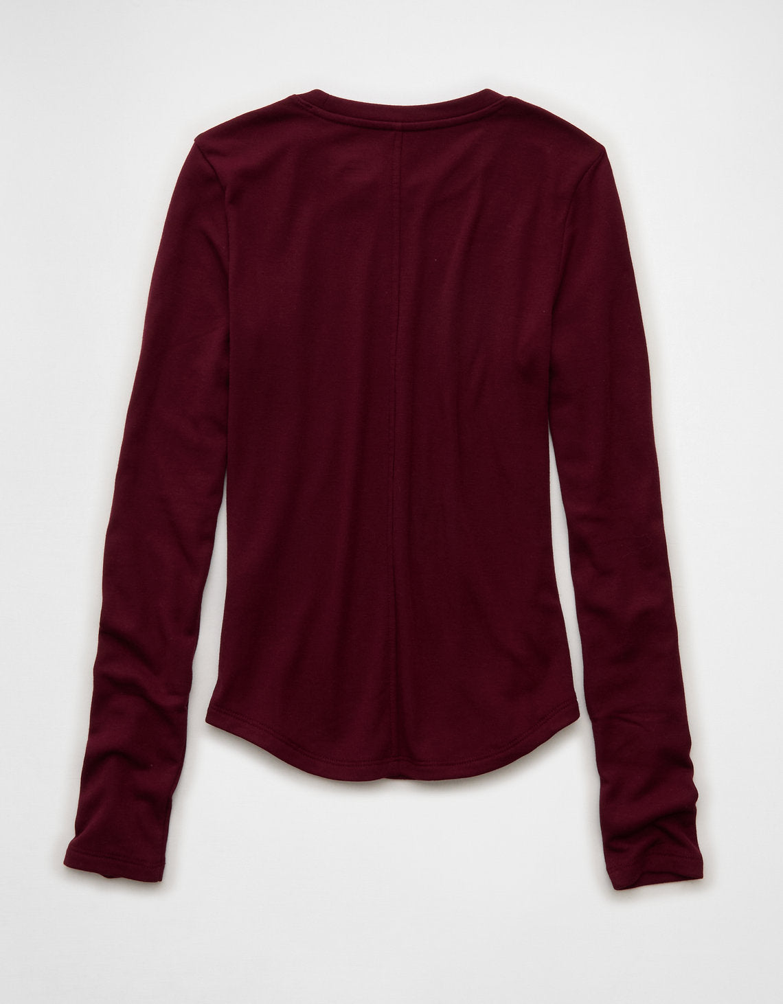 Camiseta de Manga Larga Tipo Henley Ae - Rojo 3376_1390_193_b