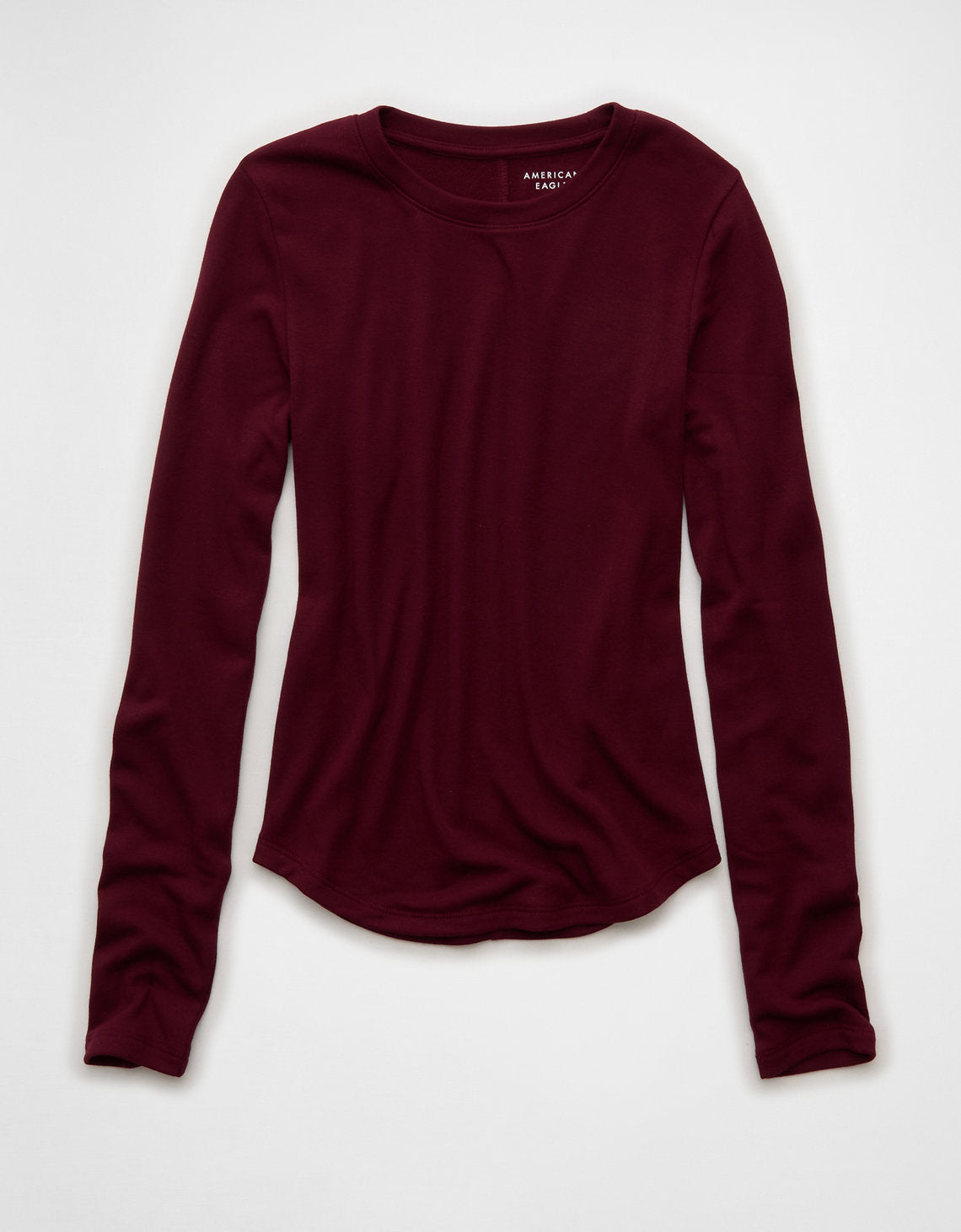 Camiseta de Manga Larga Tipo Henley Ae - Rojo 3376_1390_193_f