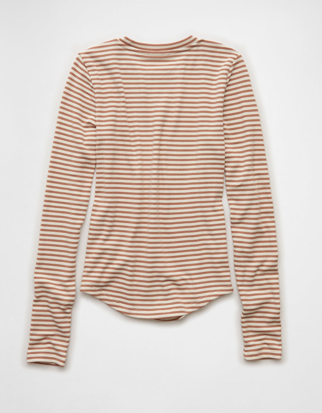 Camiseta de Manga Larga Tipo Henley Ae - Café 3376_1391_200_b