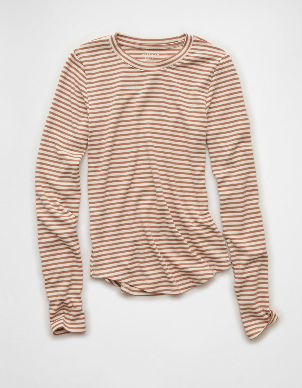 Camiseta de Manga Larga Tipo Henley Ae - Café 3376_1391_200_f