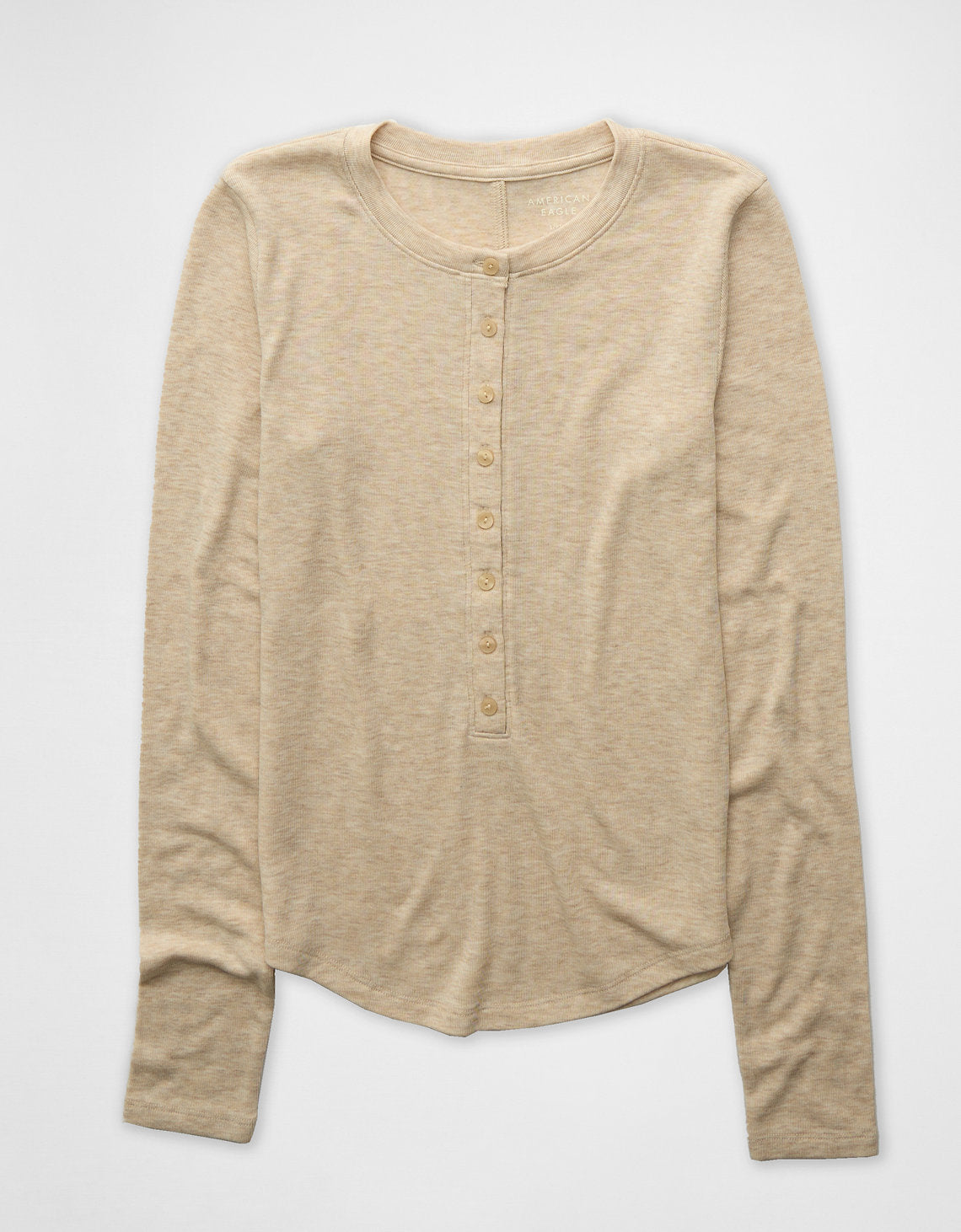 Camiseta de Manga Larga Tipo Henley Ae - Generico 3376_1401_286_f
