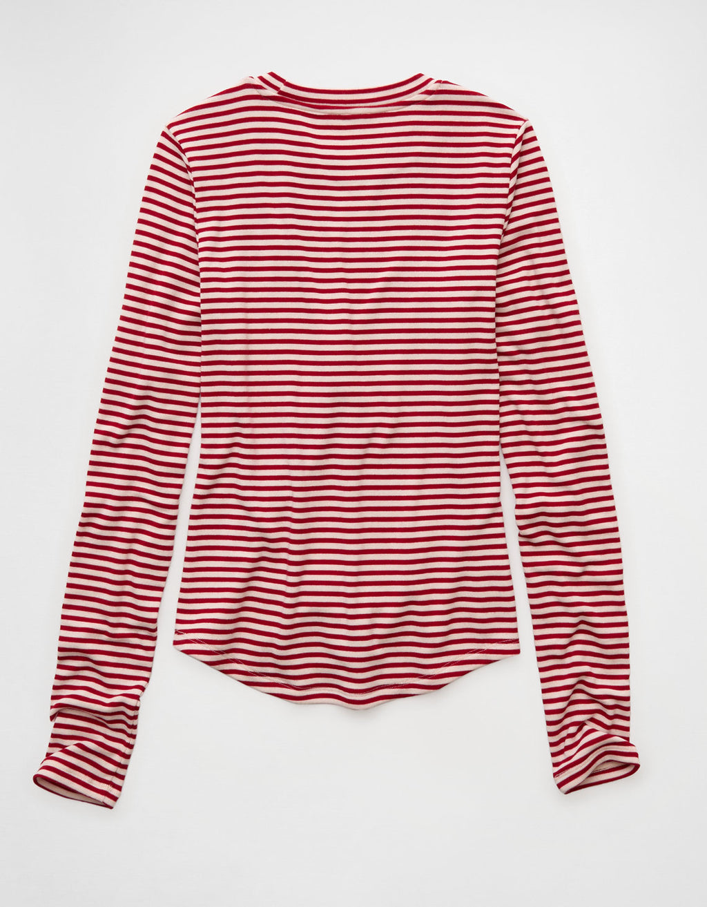 Camiseta de manga larga y cuello redondo acogedora de AE - Rojo 3376_1510_600_b
