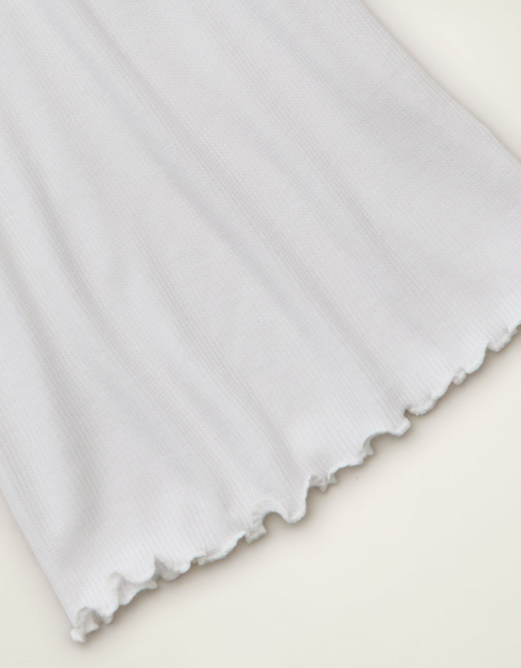 Camiseta de Manga Larga Tejido Waffle Suave y Sexy Ae - Blanco 3376_1828_139_d1