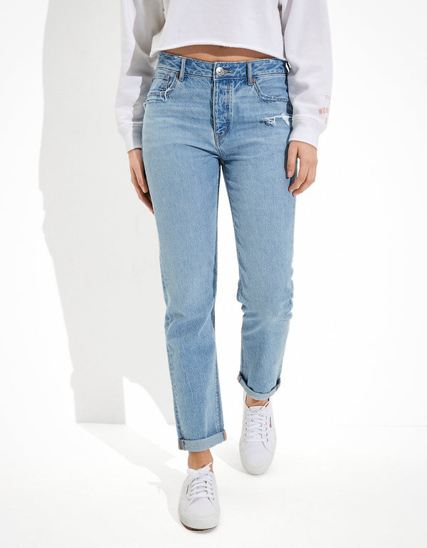 Tomgirl Jean AE de tiro bajo - Azul