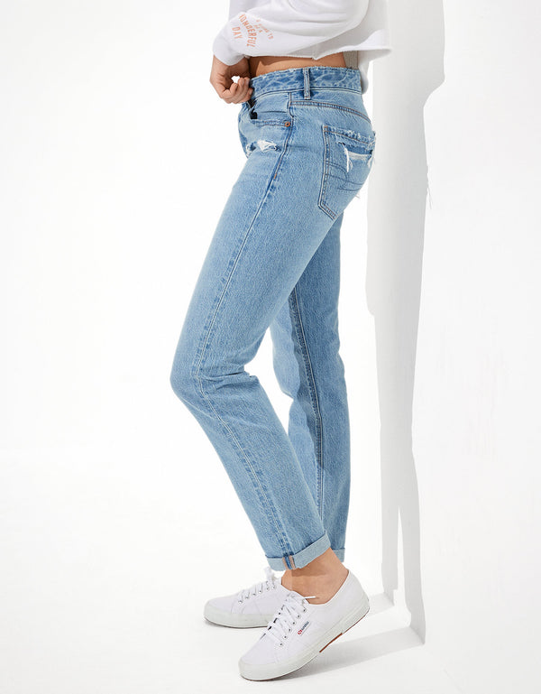 Tomgirl Jean AE de tiro bajo - Azul