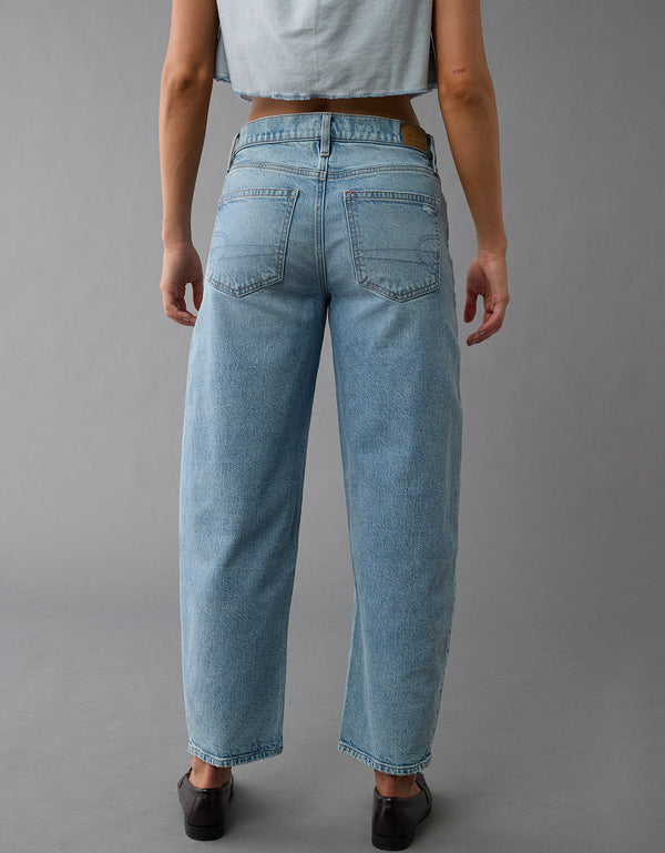 Jean barrel con stretch de mujer AE - Generico