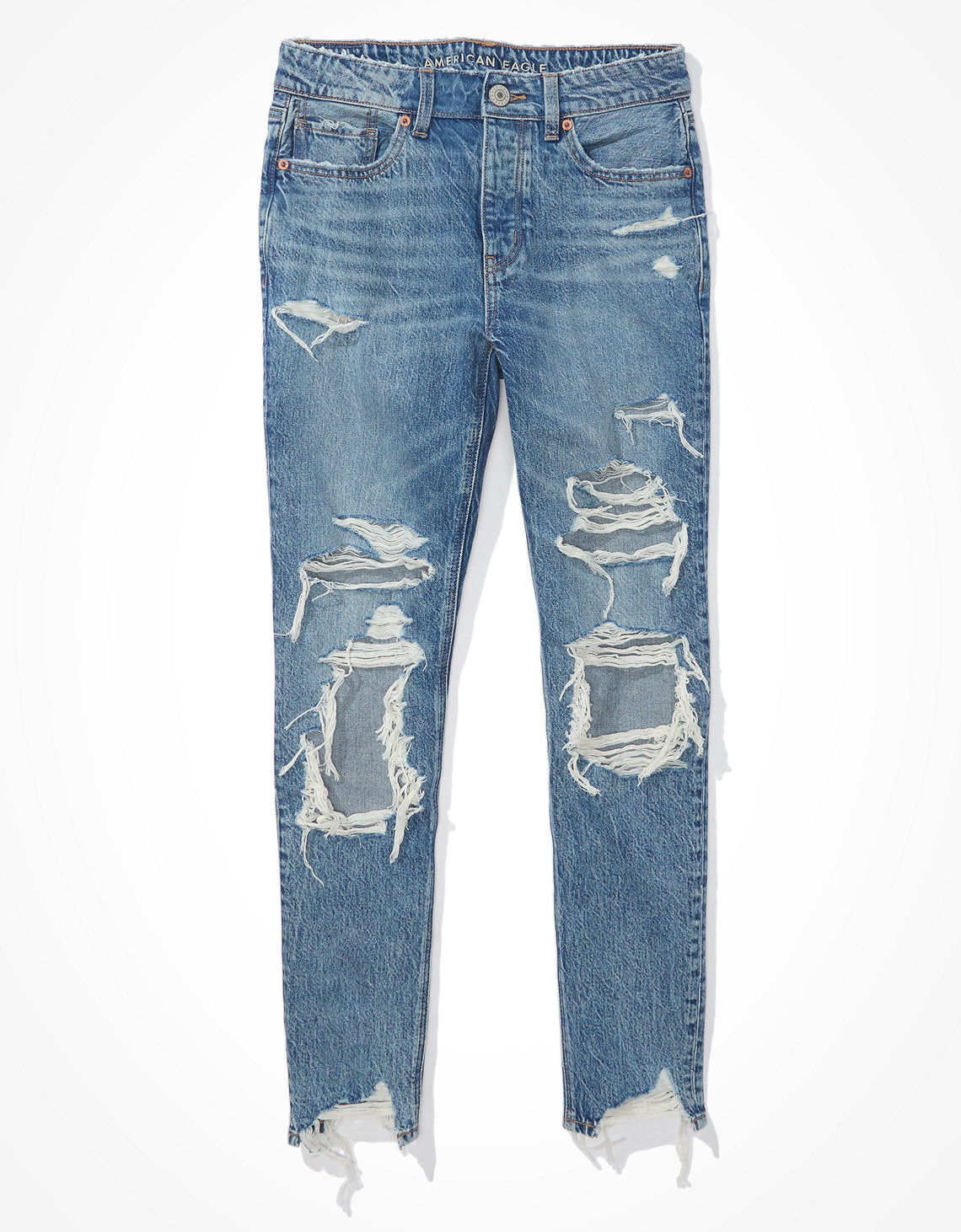 Jean Tomgirl Tiro Bajo Con Rotos Ae - Generico 3437_3403_934_f