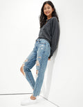 Jean Tomgirl Tiro Bajo Con Rotos Ae - Generico 3437_3403_934_of
