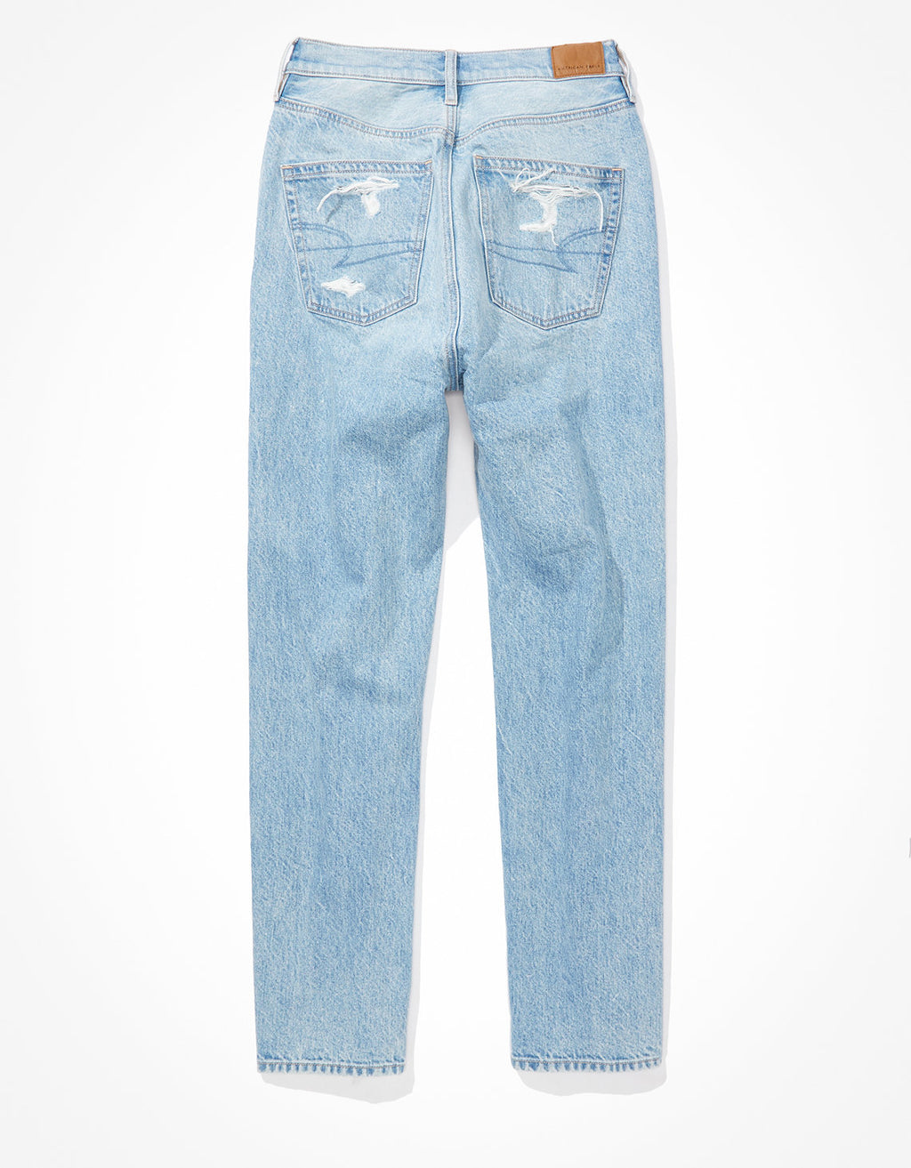 Jean Boyfriend Tiro Alto con Rotos Ae - Azul 3437_3648_923_b