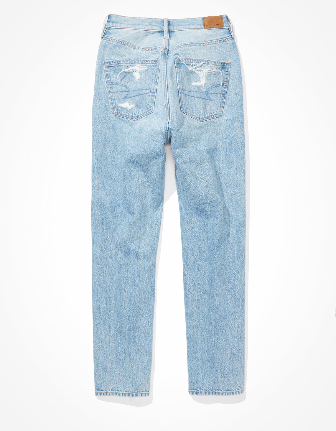 Jean Boyfriend Tiro Alto con Rotos Ae - Azul 3437_3648_923_b