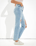 Jean Boyfriend Tiro Alto con Rotos Ae - Azul 3437_3648_923_os