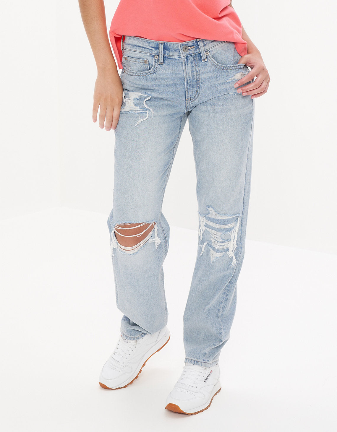 Jean AE straight fit con rotos estilo noventero - Generico 3437_4217_926_of