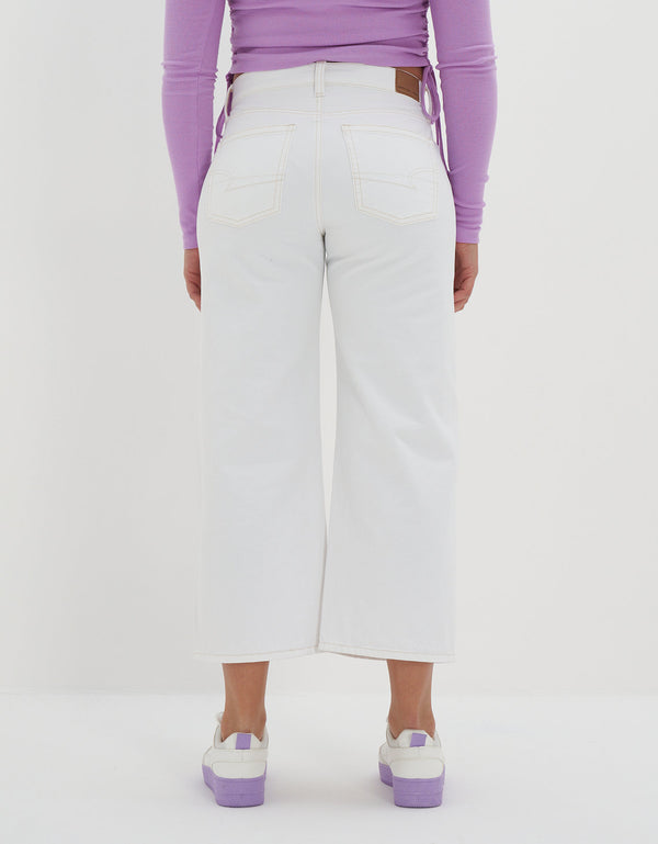 Jean Wide Leg Ae - Blanco