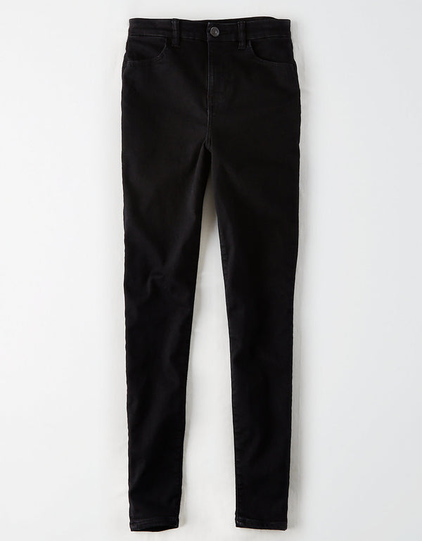 Jegging de tiro alto Ae Ne(x)t Level Curvy - Negro