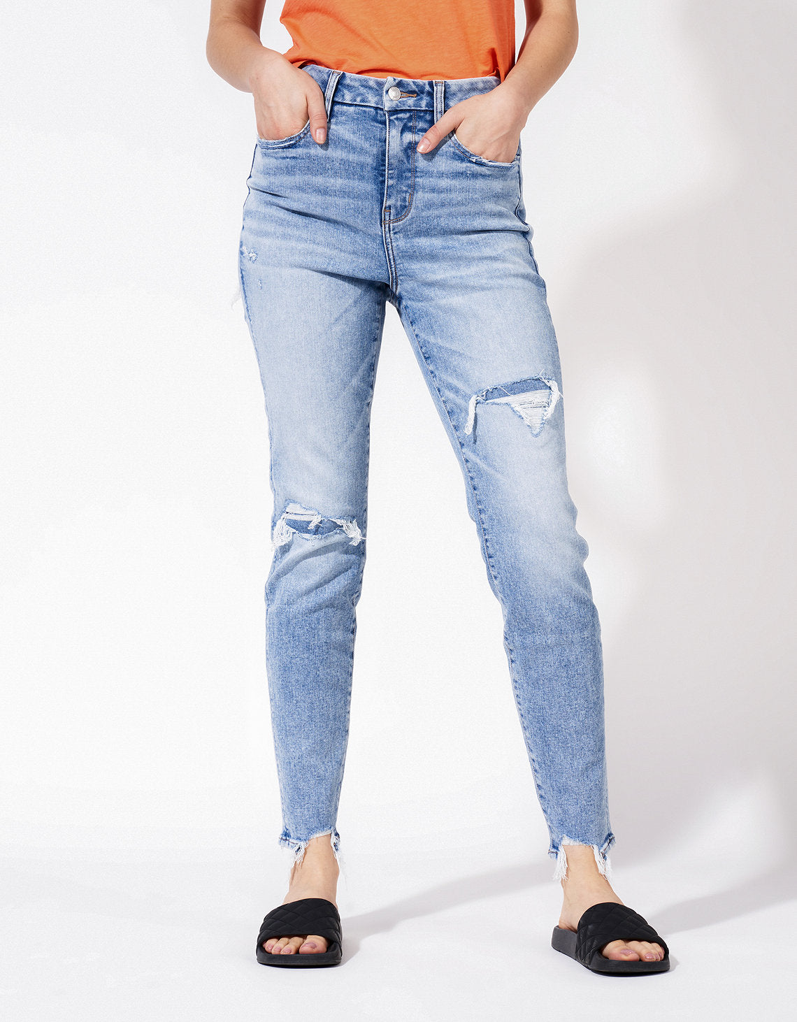 Jegging Tiro Alto con Parches Ae - Azul 3439_4020_436_of