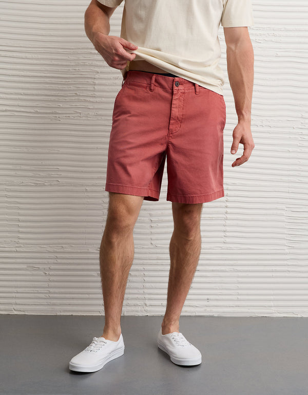 Ae 7 Flex Short Khaki Usado - Naranja