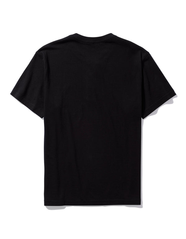 Camiseta cuello Henley manga corta Hombre AE - Negro
