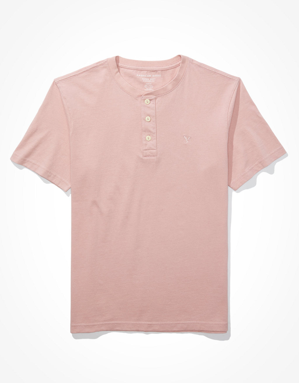 Camiseta cuello Henley manga corta Hombre AE - Generico 4165_1740_182_f