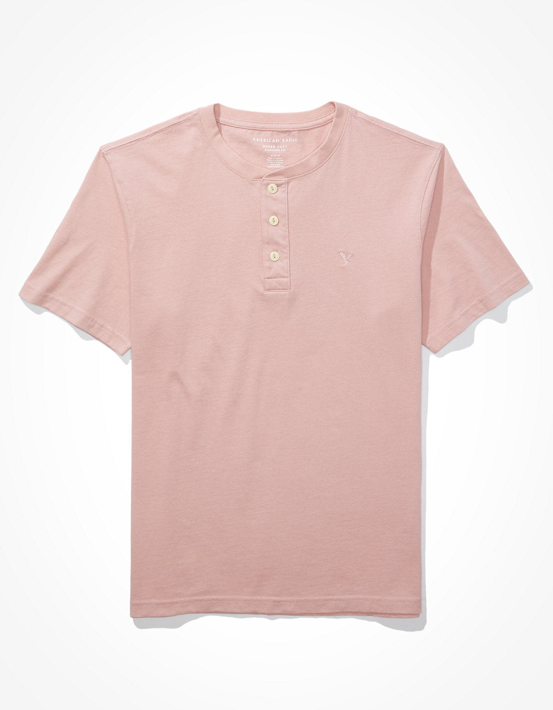 Camiseta cuello Henley manga corta Hombre AE - Generico 4165_1740_182_f