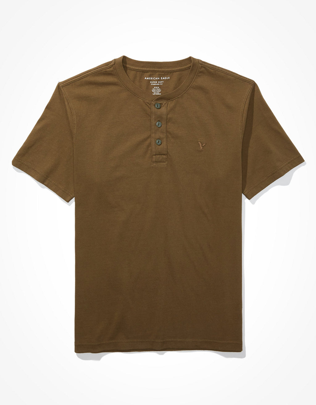 Camiseta cuello Henley manga corta Hombre AE - Generico 4165_1740_309_f