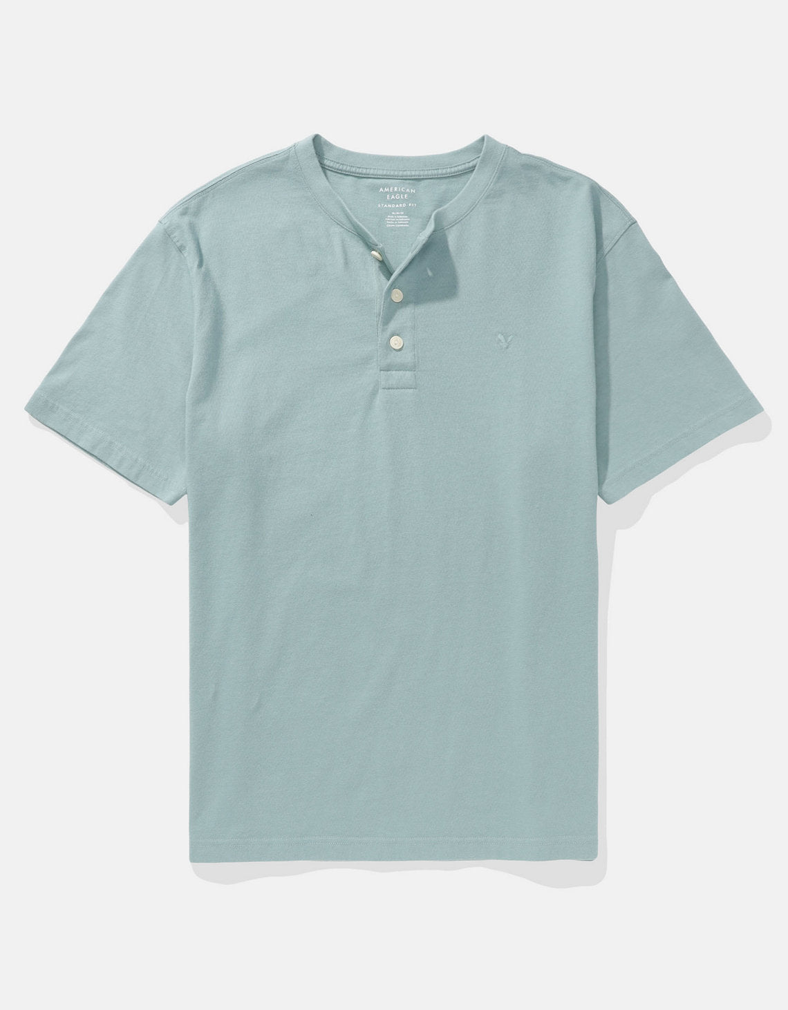 Camiseta cuello Henley manga corta Hombre AE - Generico 4165_1740_333_f