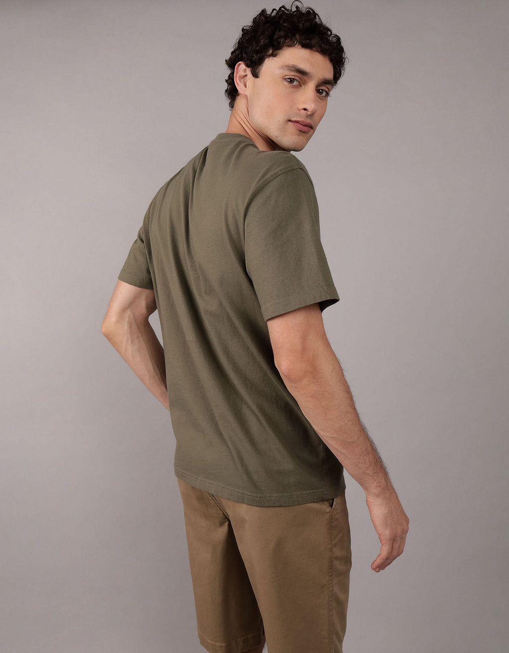 Camiseta cuello Henley manga corta Hombre AE - Generico 4165_1740_347_ob