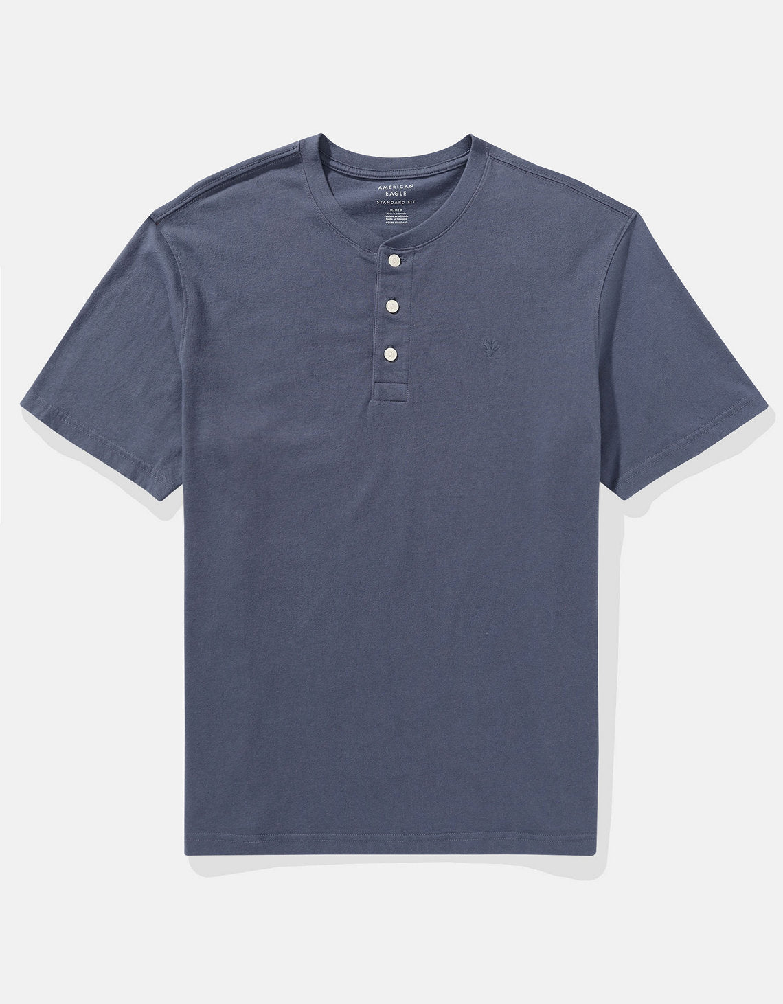 Camiseta cuello Henley manga corta Hombre AE - Generico 4165_1740_526_f