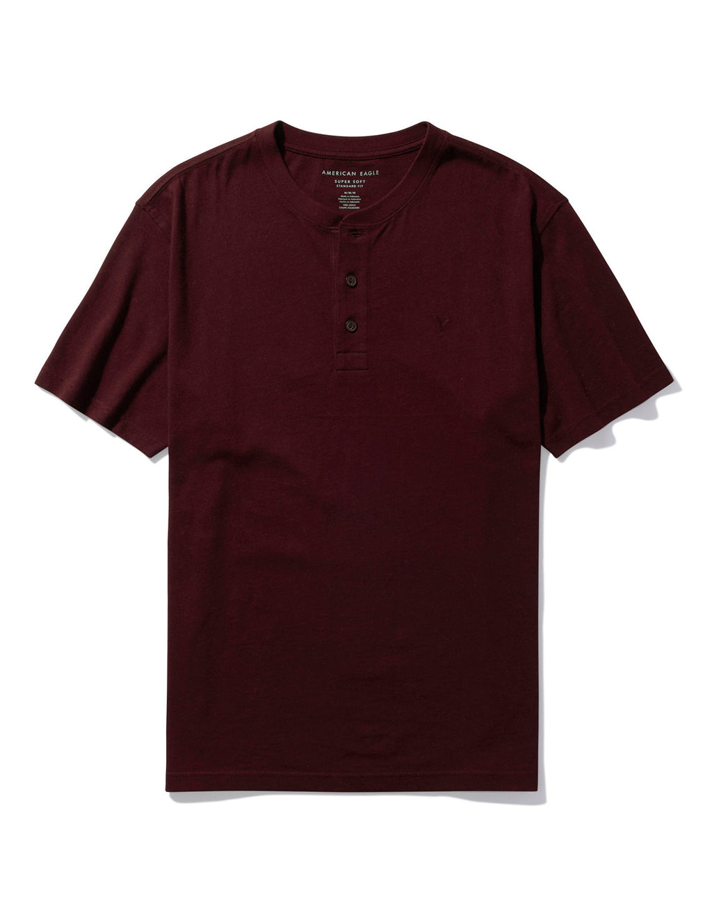Camiseta cuello Henley manga corta Hombre AE - Generico 4165_1740_604_f